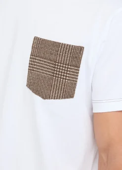 T-shirt in cotone con taschino