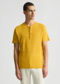 T-shirt in lino e cotone