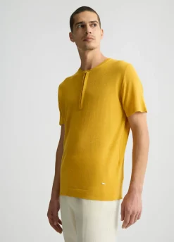 T-shirt in lino e cotone
