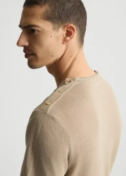 T-shirt in lino e cotone