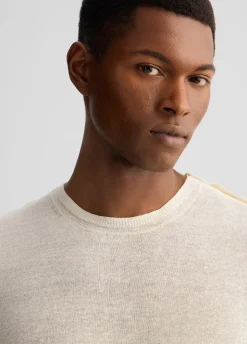 T-shirt in lino e cotone