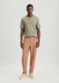T-shirt in lino e cotone
