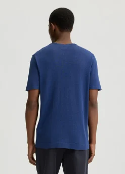 T-shirt in lino e cotone