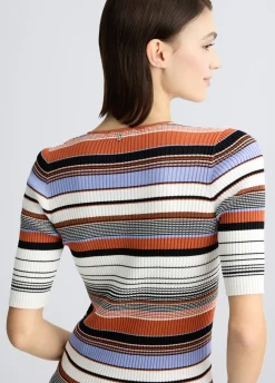 T-shirt in maglia a righe