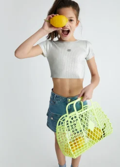 T-shirt in maglia lurex®