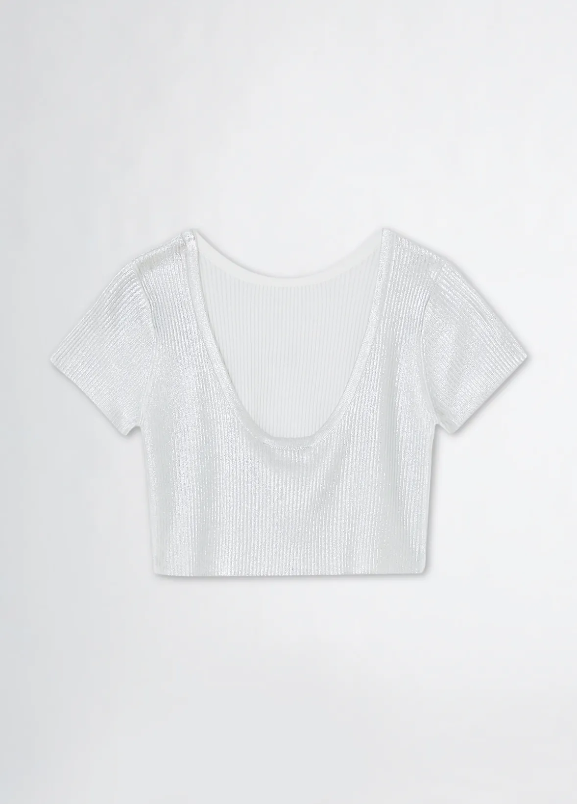 T-shirt in maglia lurex®