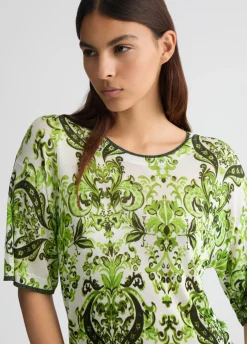 T-shirt in maglia stampata