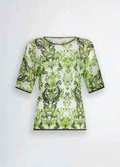 T-shirt in maglia stampata