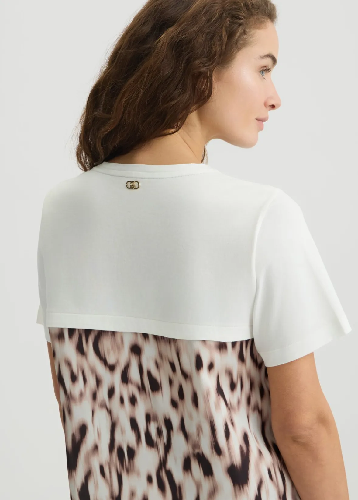 T-shirt in raso stampato