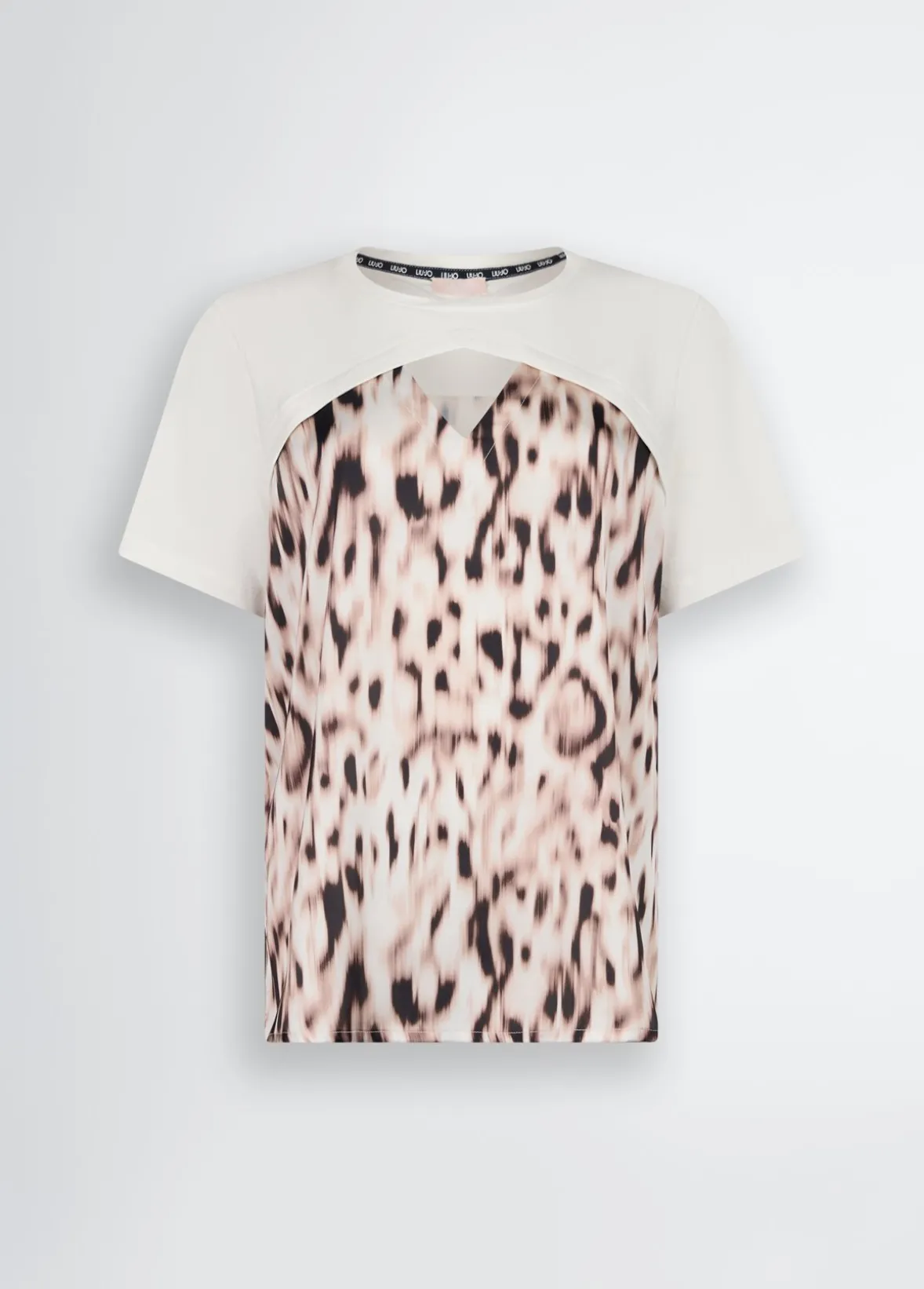 T-shirt in raso stampato