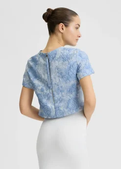 T-shirt jacquard elegante