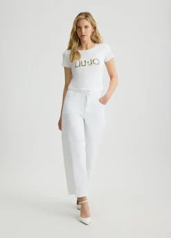 T-shirt Liu Jo Better con logo animalier