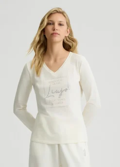 T-shirt Liu Jo Better con strass