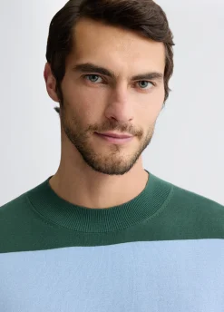 T-shirt rigata in maglia