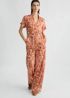Tuta in twill stampato