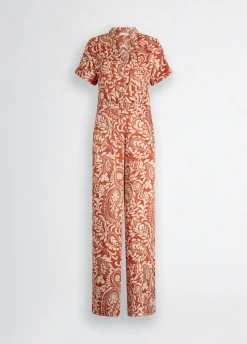 Tuta in twill stampato