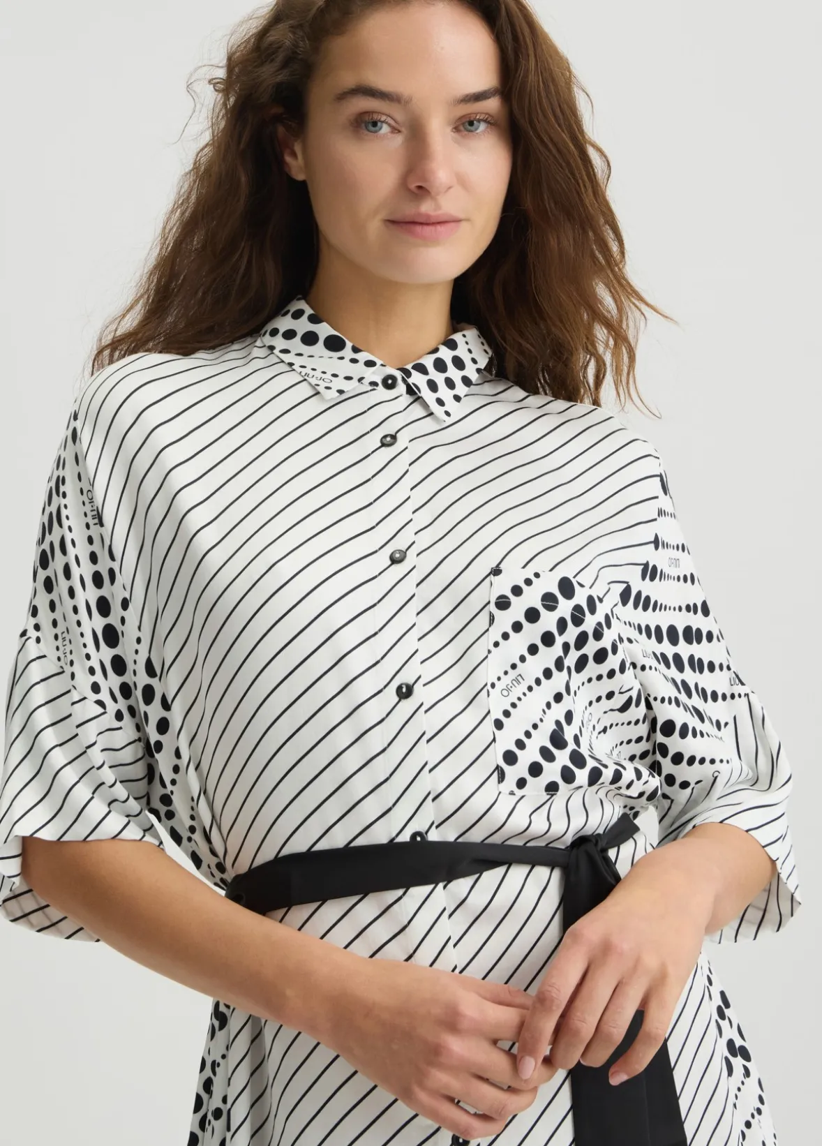 Vestito chemisier stampato