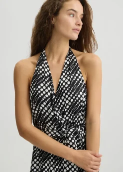 Vestito con stampa a pois