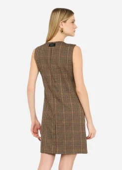 Vestito corto a quadretti