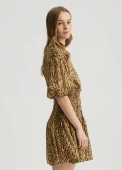 Vestito corto animalier