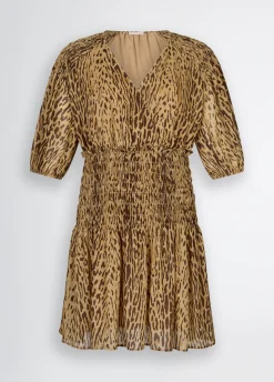 Vestito corto animalier