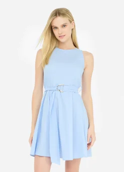Vestito corto in popeline