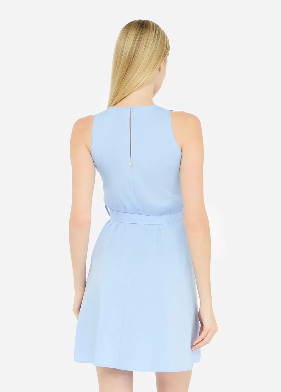 Vestito corto in popeline