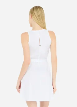 Vestito corto in popeline