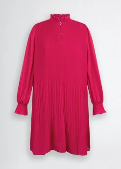 Vestito corto plissé