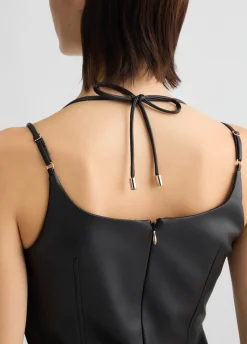 Vestito in tessuto spalmato