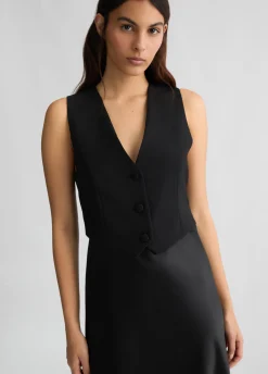 Vestito lungo con gilet