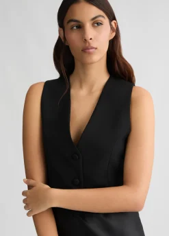 Vestito lungo con gilet