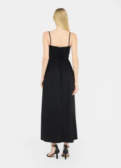 Vestito lungo in popeline
