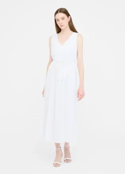 Vestito lungo in popeline