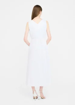 Vestito lungo in popeline