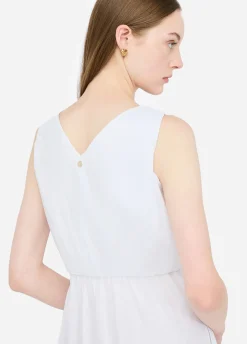Vestito lungo in popeline