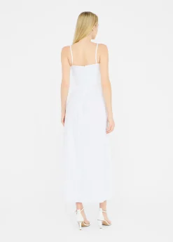 Vestito lungo in popeline