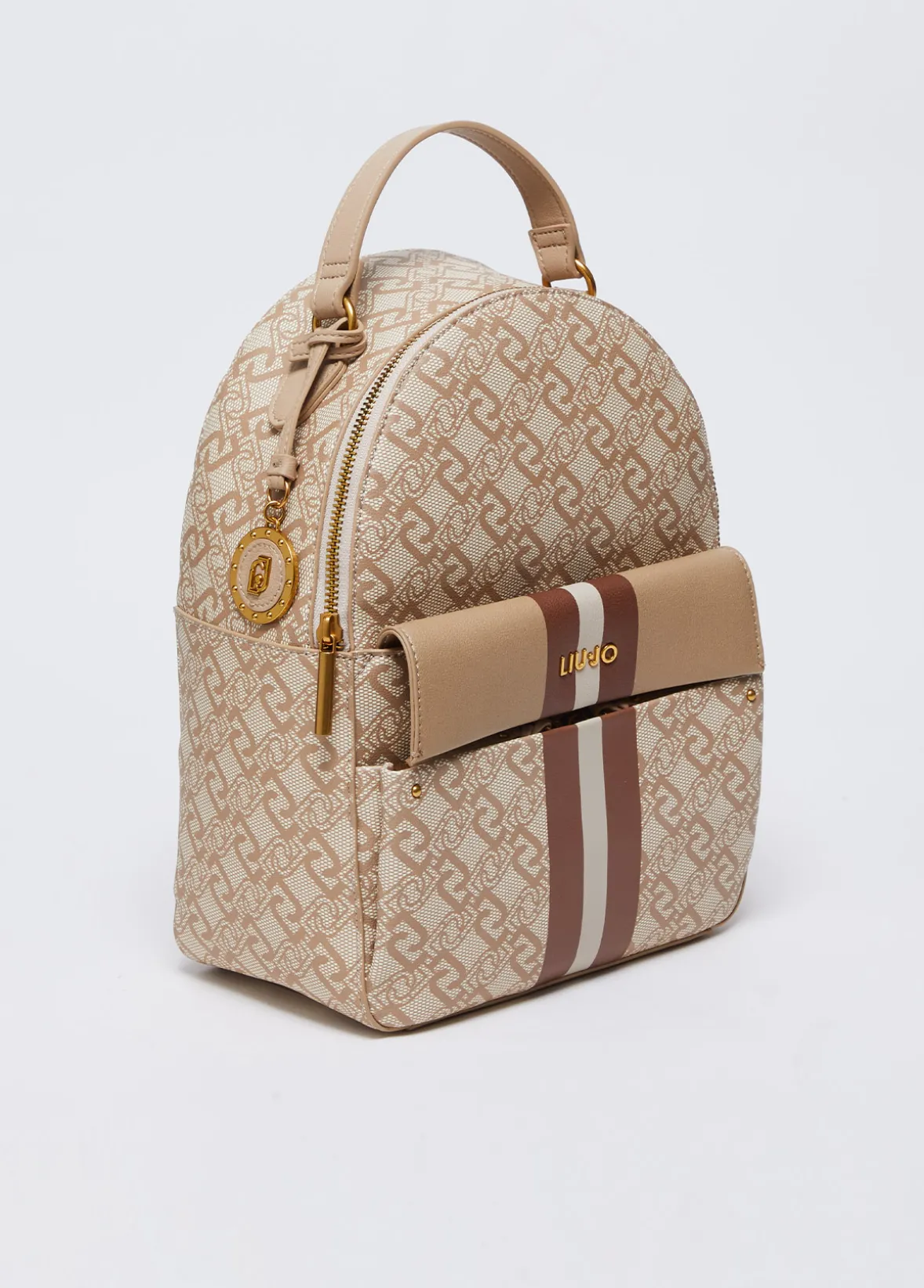 Zaino monogram con charm